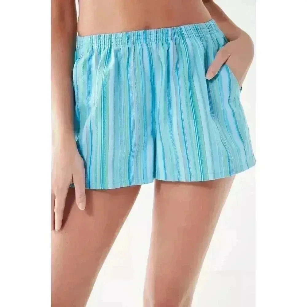 Urban Renewal Remnants Blue Striped Short Size Small